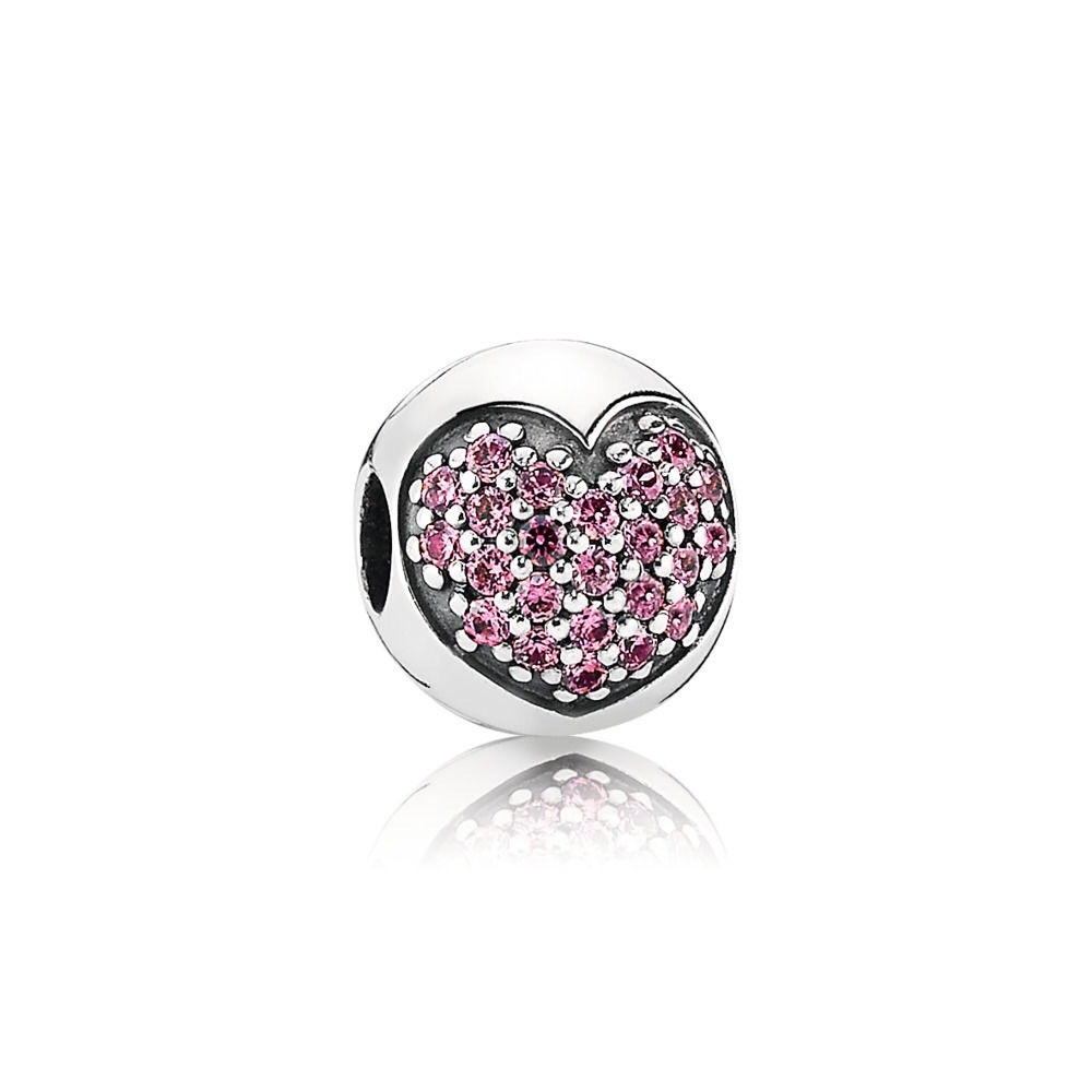 Heart clip charm